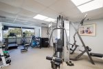 Amenities include on-site fitness center.